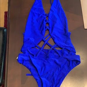 Dark blue size small one piece